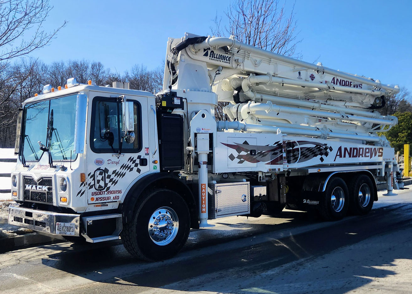 38 Meter 5 section zz boom pump