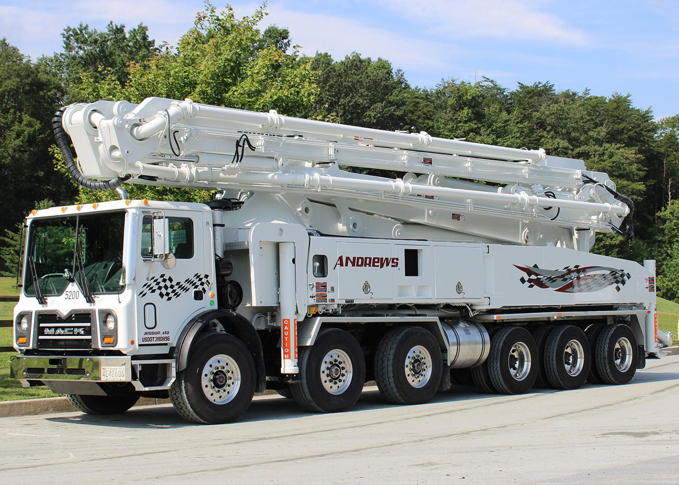 52 Meter 5 Section RZ Boom Pump
