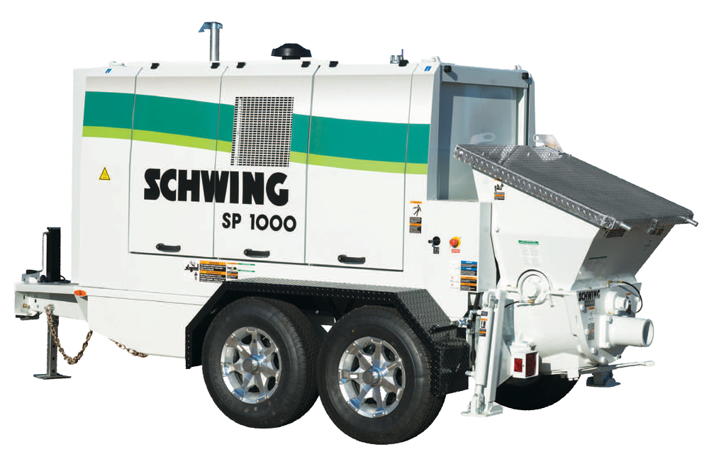SP1000 concrete trailer pump