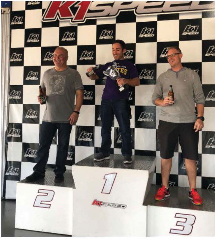 Danny Andrews, 1st place at the ACPA Pumper 500 go-kart race