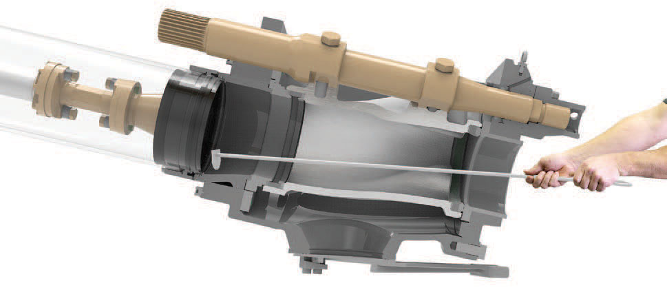 telescopic action diagram boom pump