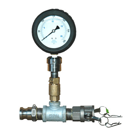 protected pressure gauge
